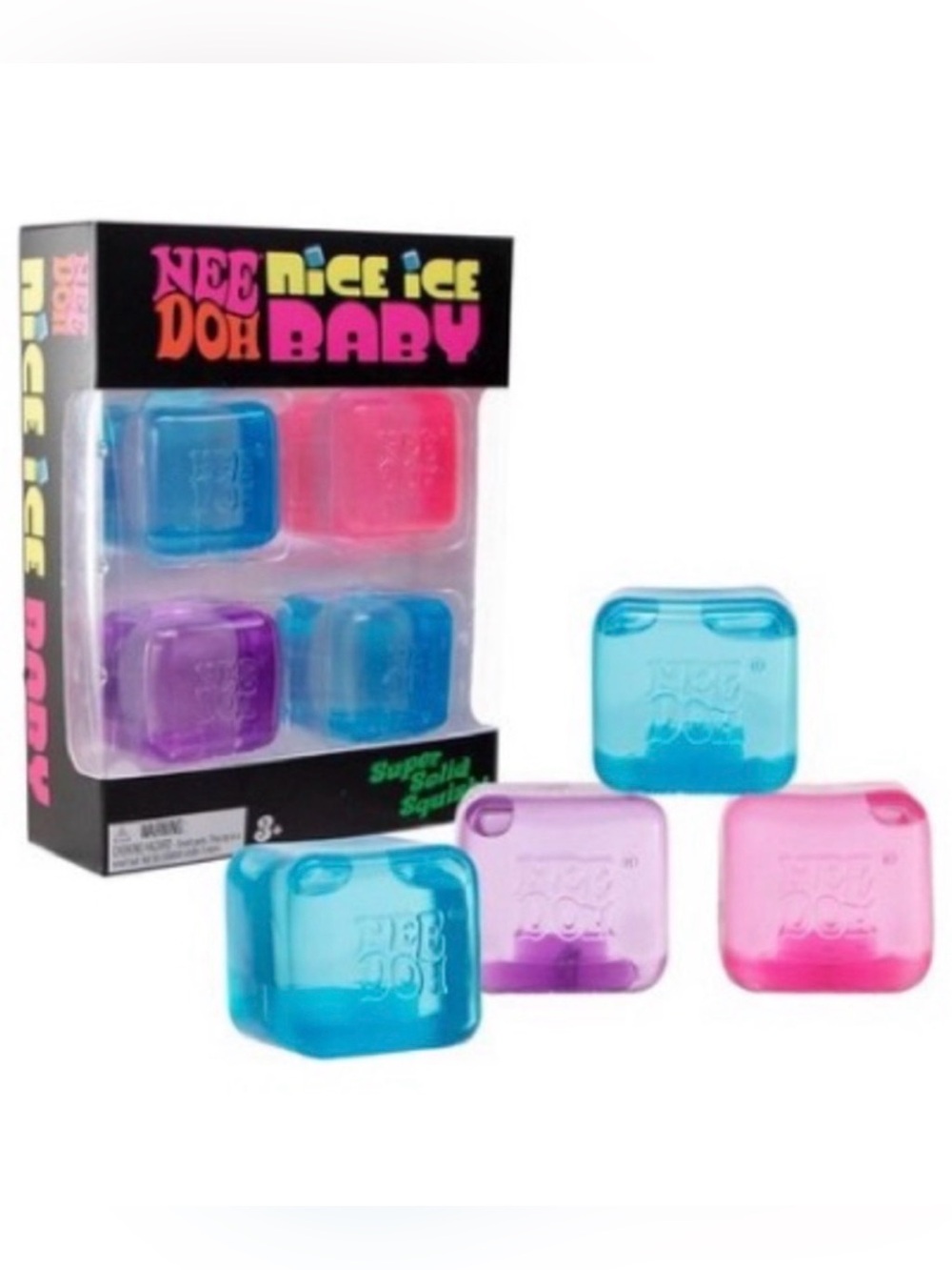 Needoh Nice Ice Baby Set - Blue, Pink, Purple